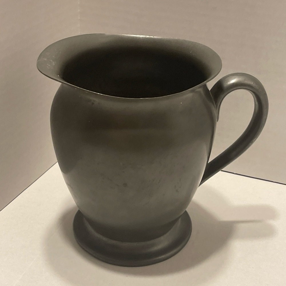 Vintage Crescent Pewter Water Pitcher #1503
